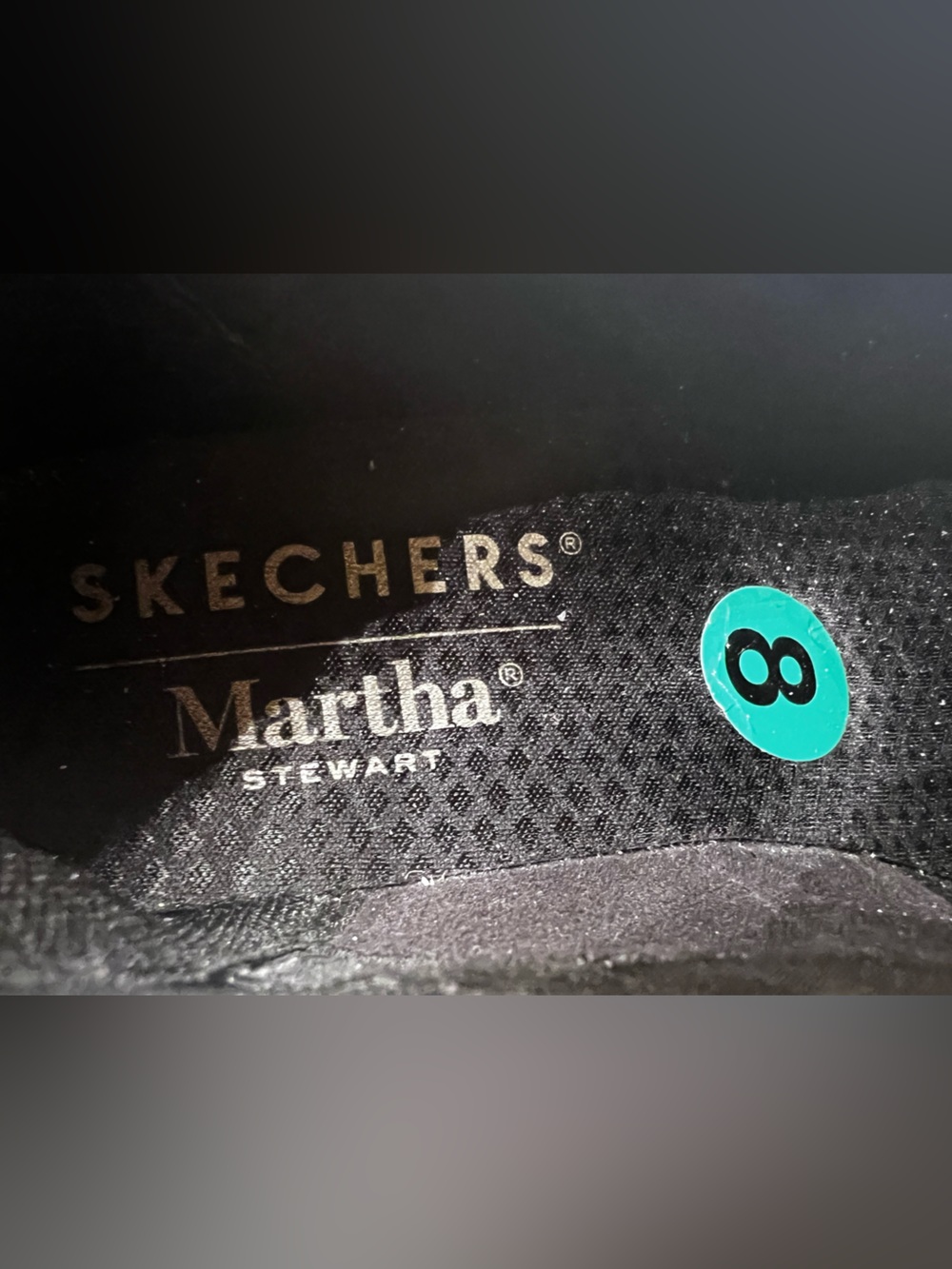 SKECHERS MARTHA STEWART PIER LITE REFLECTION BLACK  SLIP-ON  WEDGE SHOES 
SIZE 8 - Picture 8 of 11